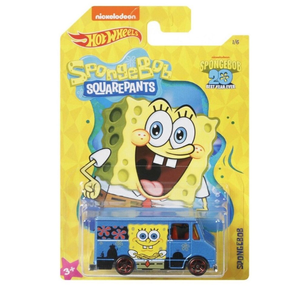 Hot Wheels SpongeBob SquarePants Combat Medic Play Collectible Blue Vehicle NIB‎